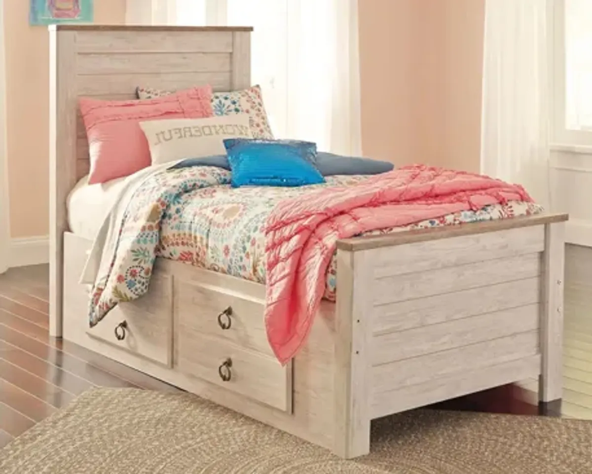 Collingwood Twin Panel Bed with 2 Storage