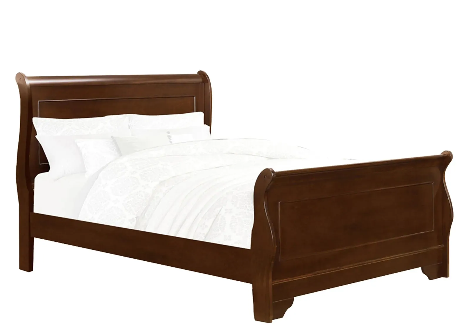 Mayville Full Bed, in Brown Cherry by Homelegance