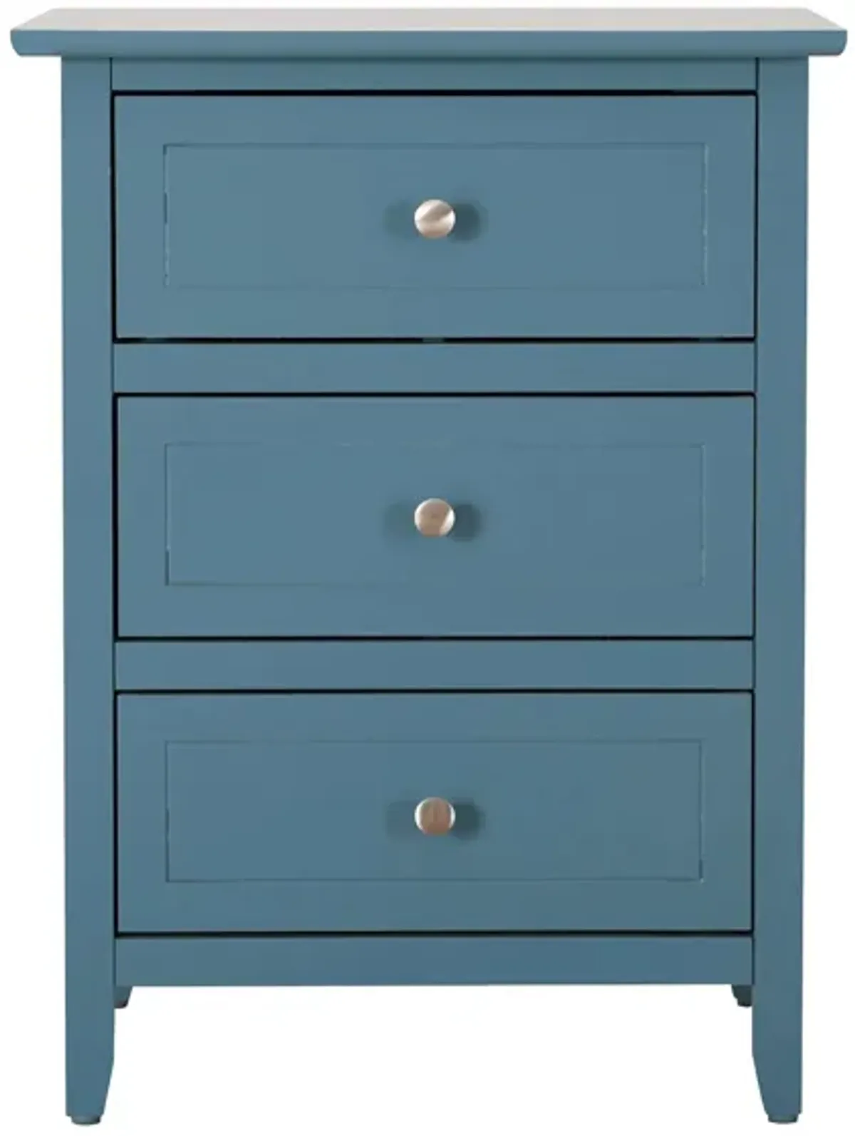 Daniel 3-Drawer Bedroom Nightstand in Teal by Glory Furniture