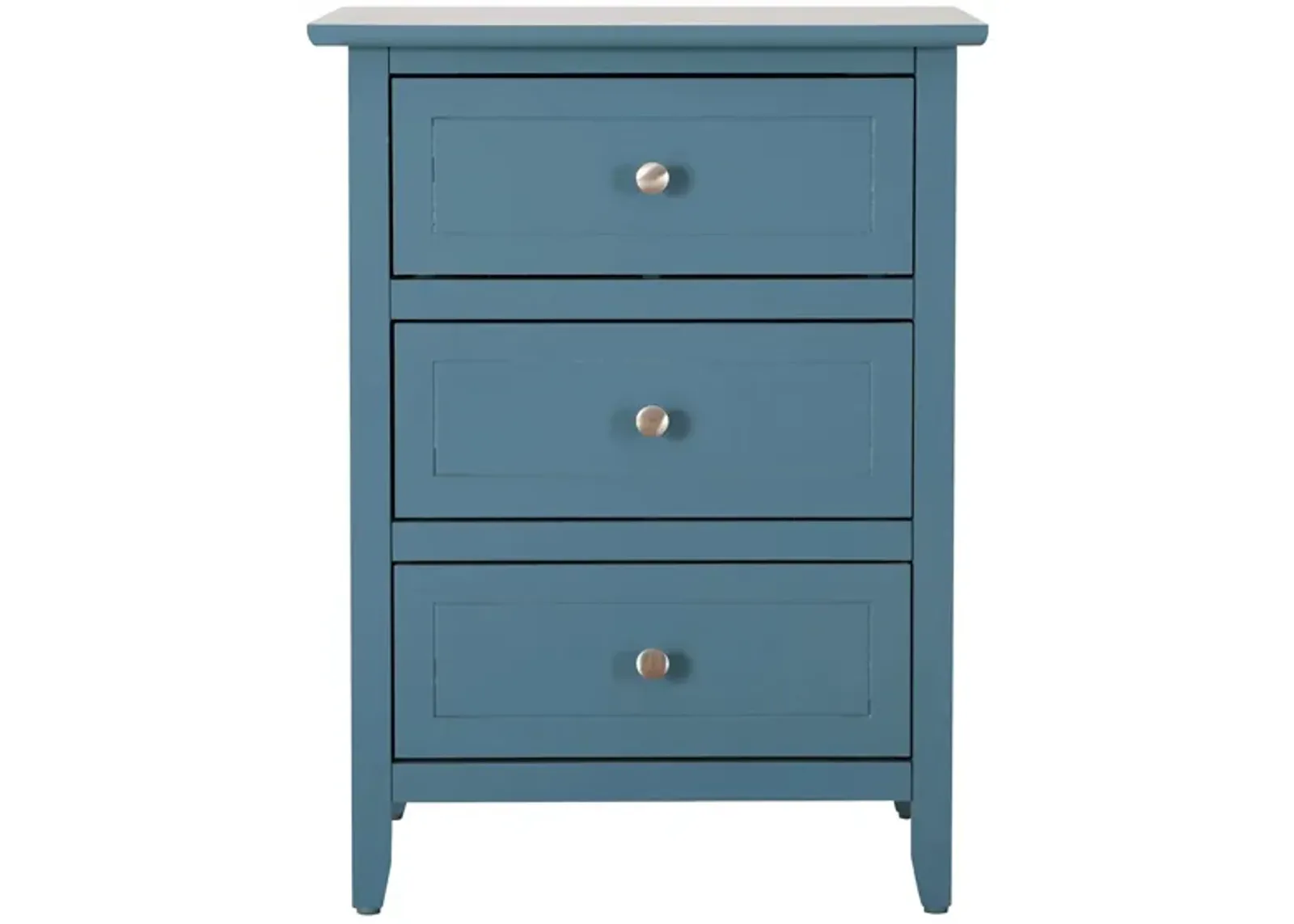 Daniel 3-Drawer Bedroom Nightstand in Teal by Glory Furniture