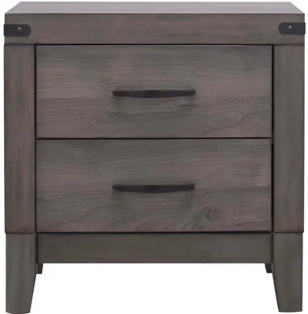Piper Night Stand in BrownGray by Bellanest