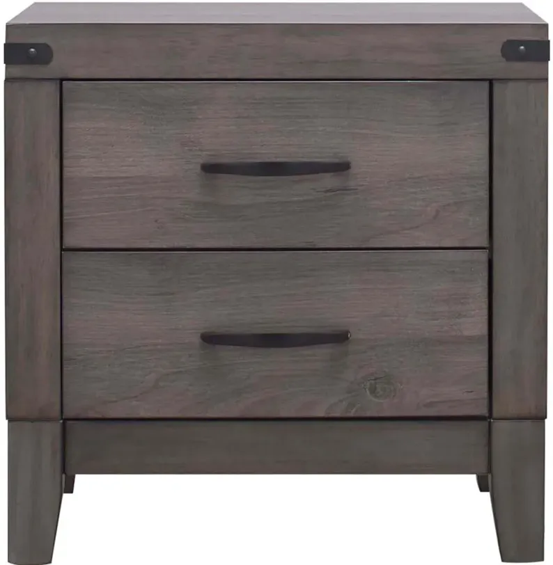 Piper Night Stand in Browngray by Bellanest