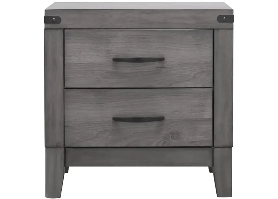 Piper Night Stand in Browngray by Bellanest