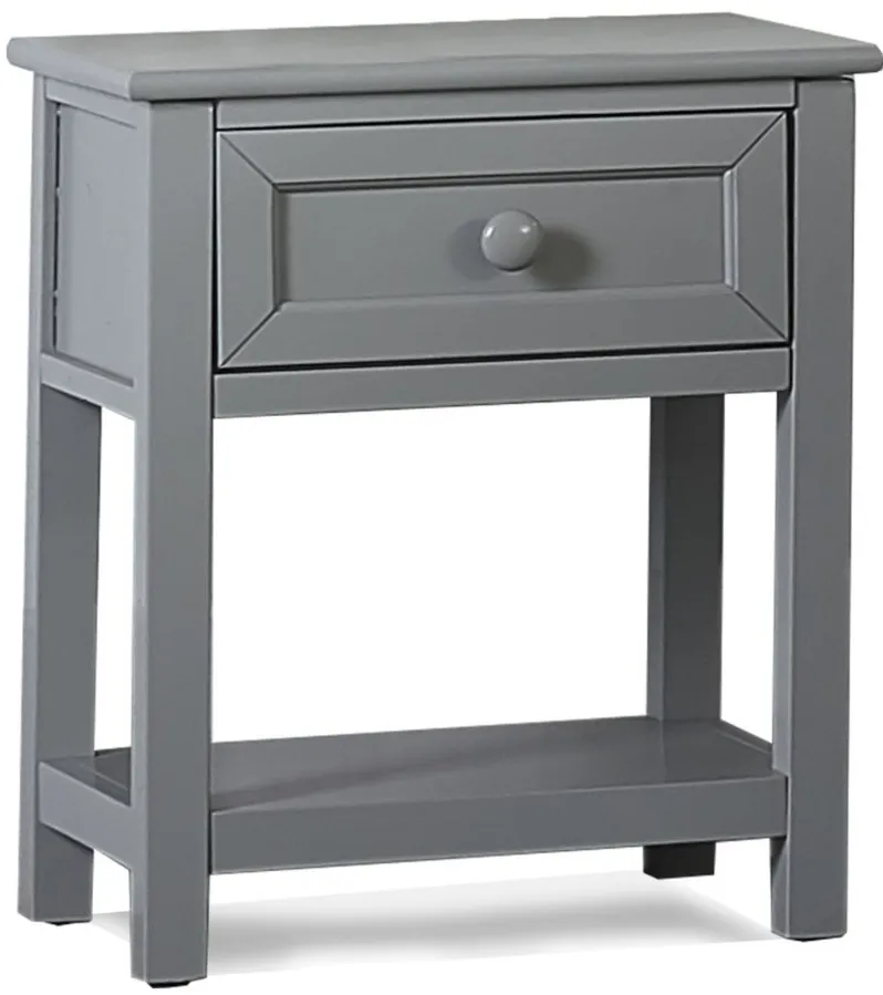 Schoolhouse Nightstand in Gray by Hillsdale Furniture