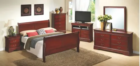 Rossie 2-Drawer Nightstand in Cherry by Glory Furniture
