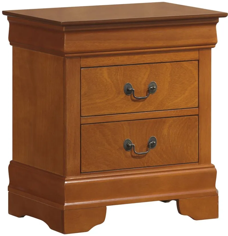 Rossie 2-Drawer Nightstand in Oak by Glory Furniture