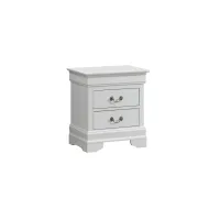 Rossie 2-Drawer Nightstand in White by Glory Furniture