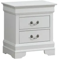 Rossie 2-Drawer Nightstand in White by Glory Furniture