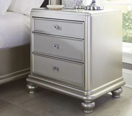 Coralayne Nightstand in Silver by Ashley Furniture