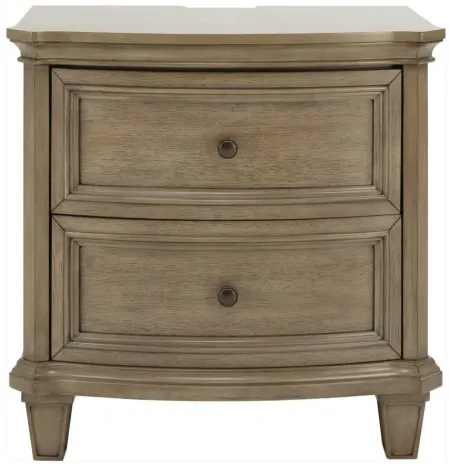 Lorient Nightstand in Gray Cashmere by Homelegance