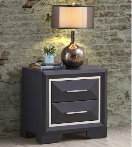Liverpool Nightstand in Black by Glory Furniture