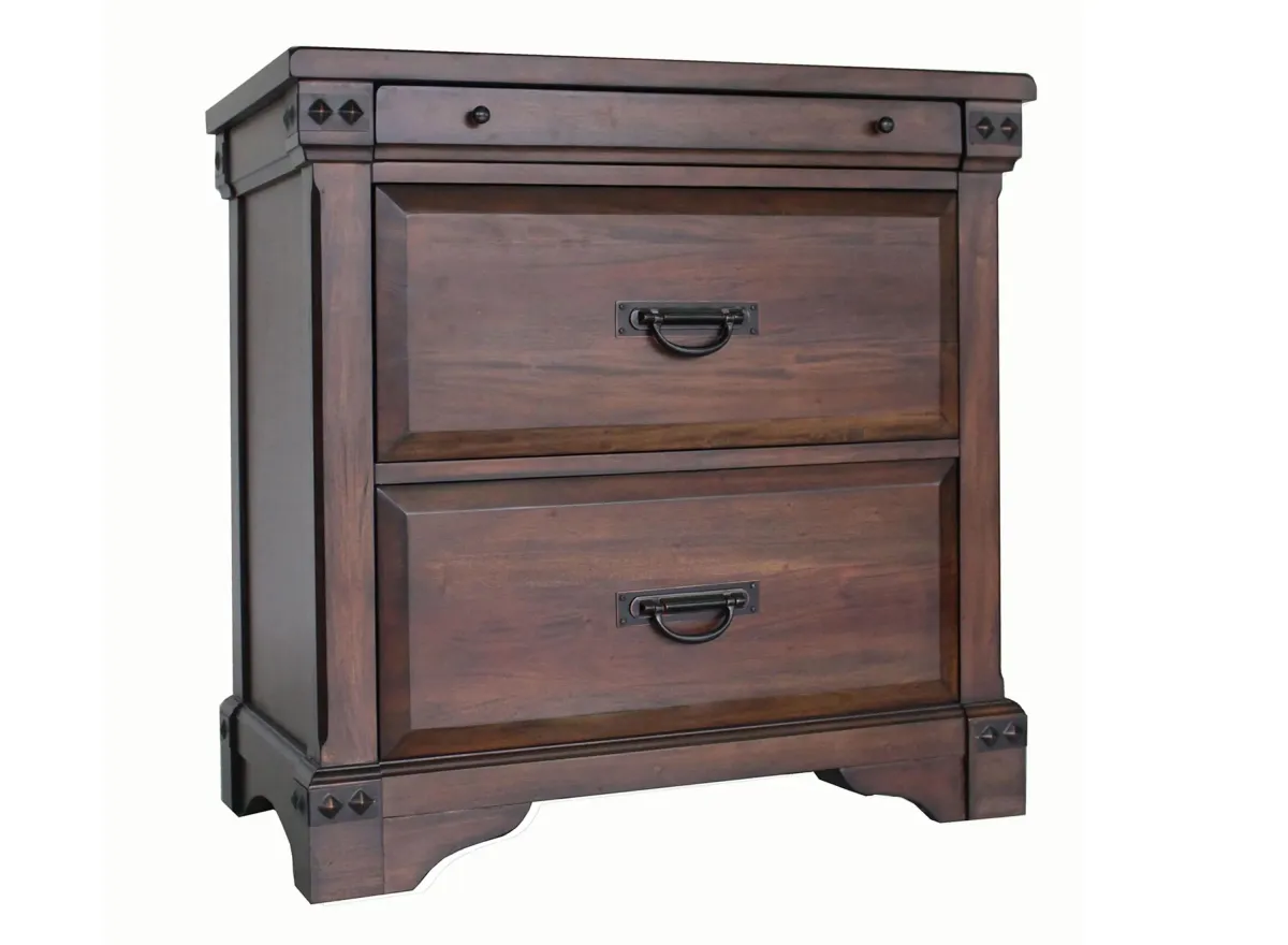 Larchmont Nightstand in light toasted mahogany by Avalon Furniture