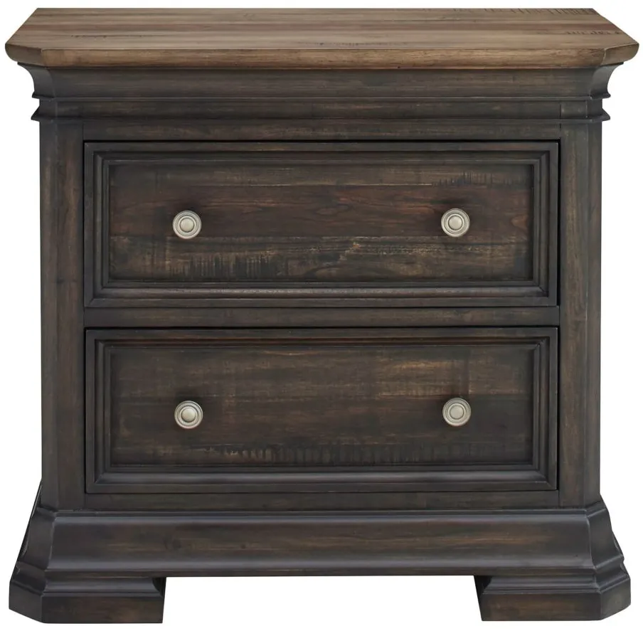 Kingshill Nightstand in Ebony Grey by Napa Furniture Design