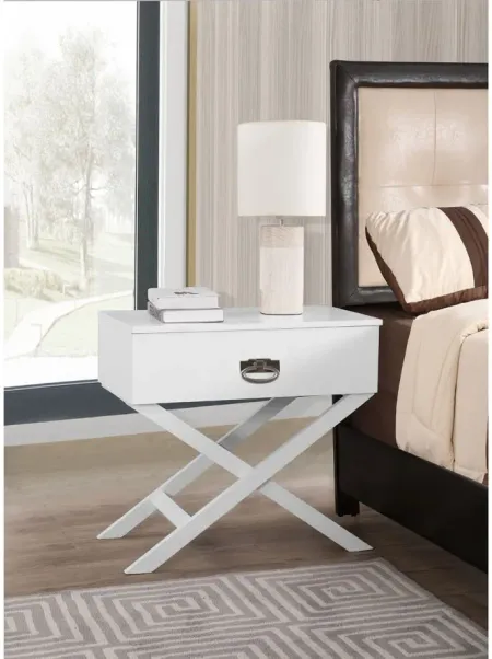 Xavier Nightstand in White by Glory Furniture
