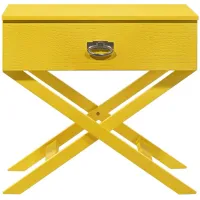Xavier Nightstand in Yellow by Glory Furniture