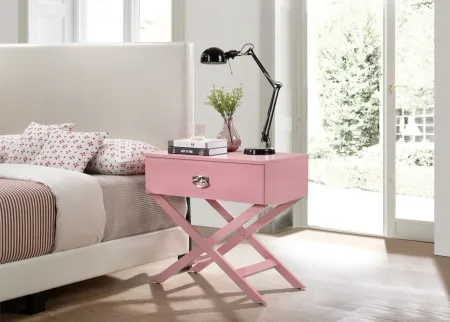 Xavier Nightstand in Pink by Glory Furniture