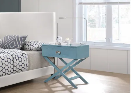 Xavier Nightstand in Teal by Glory Furniture