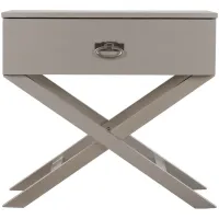 Xavier Nightstand in Silver Champagne by Glory Furniture