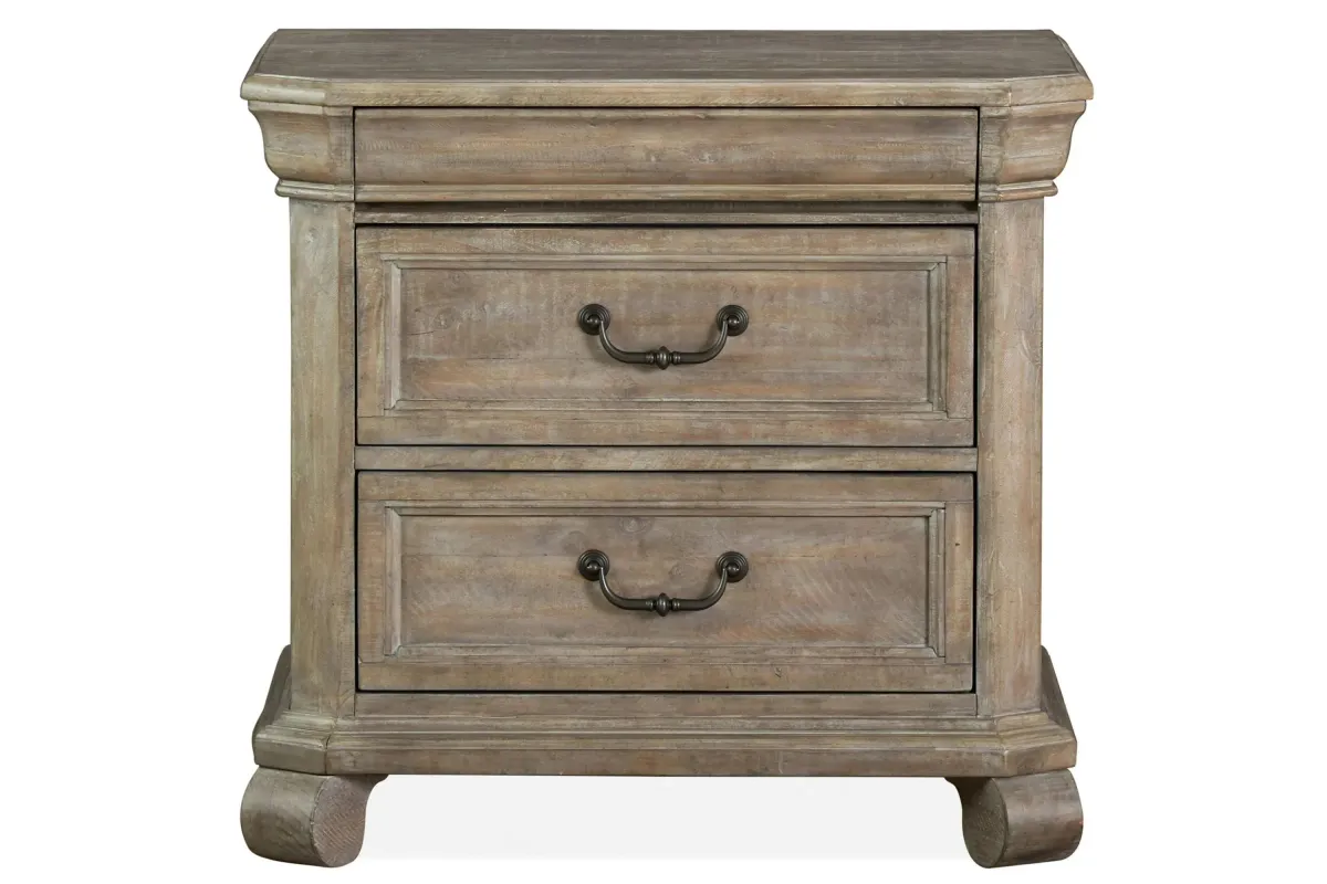 Tinley Park Nightstand in Dove tail grey by Magnussen Home