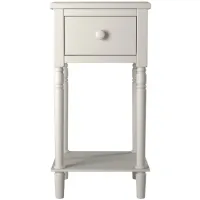 Nova Nightstand with USB in White by Elements International Group