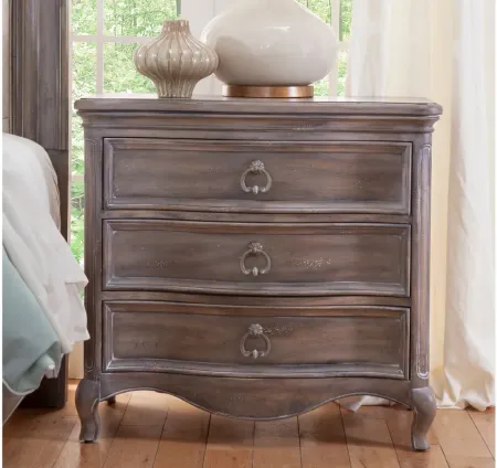 Genoa Nightstand in Antique Grey by American Woodcrafters
