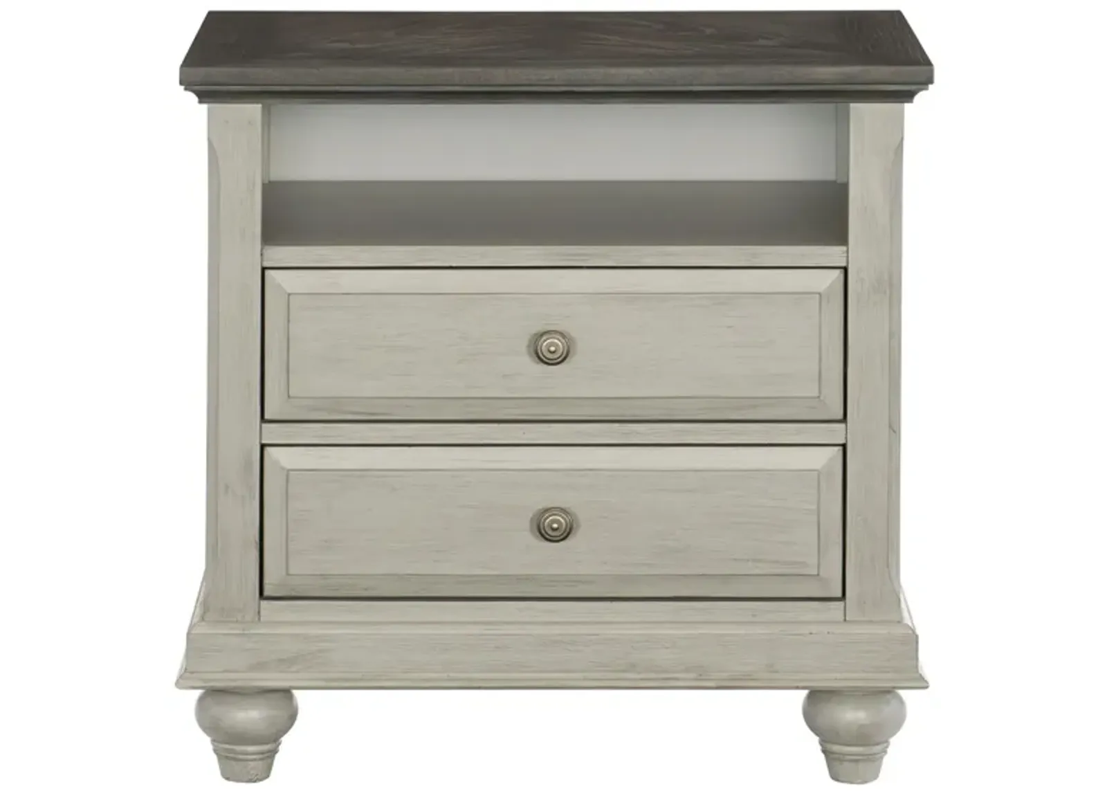 Cordelia Nightstand in 2-Tone Gray by Homelegance