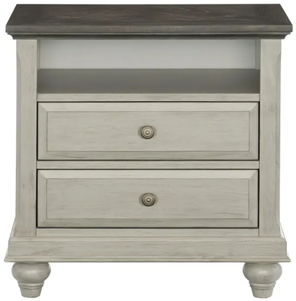 Cordelia Nightstand in 2-Tone Gray by Homelegance