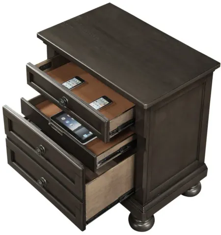 Soriah Nightstand in Gray/Brown by Avalon Furniture