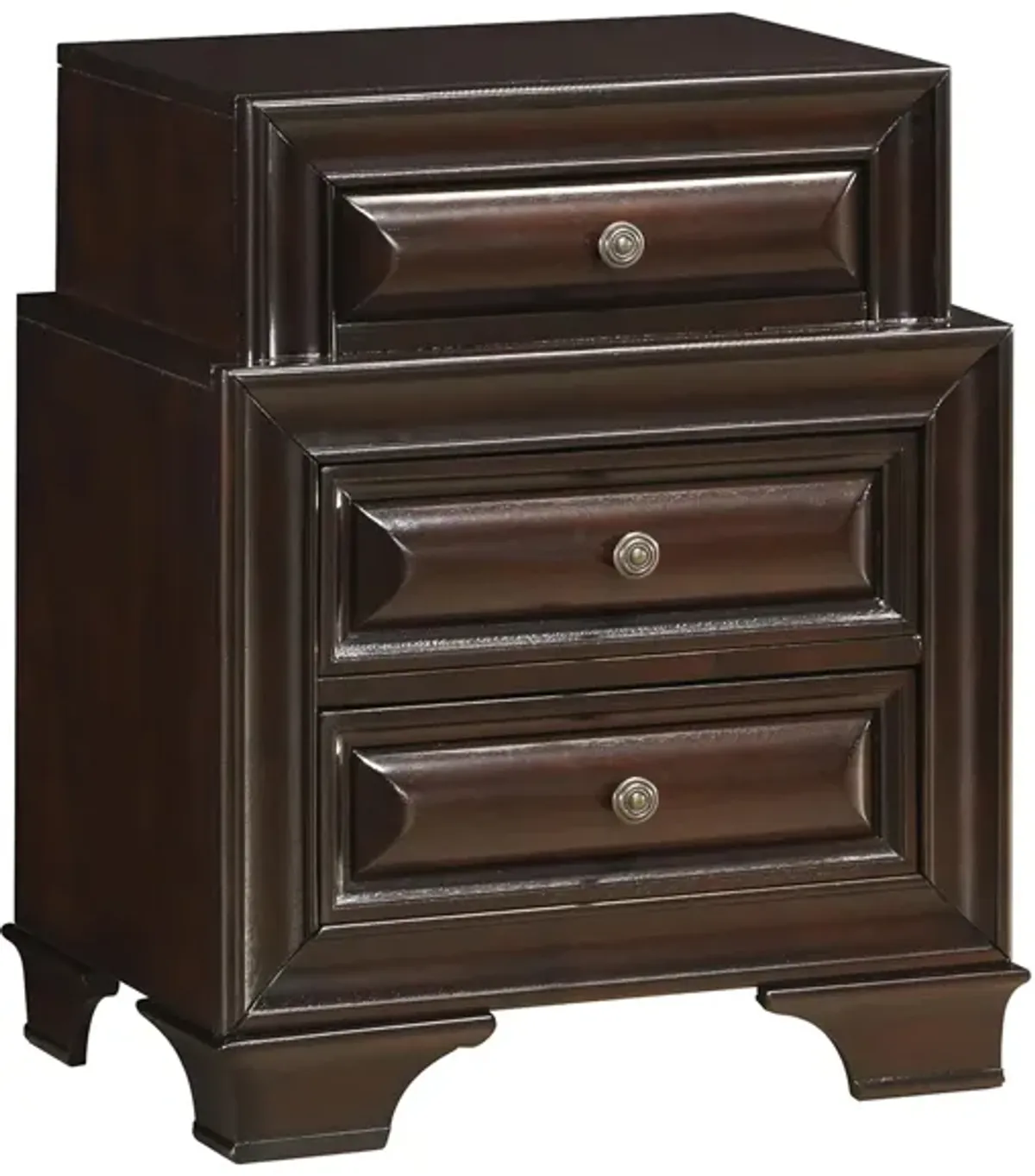 Sarasota Nightstand in Cappuccino by Glory Furniture