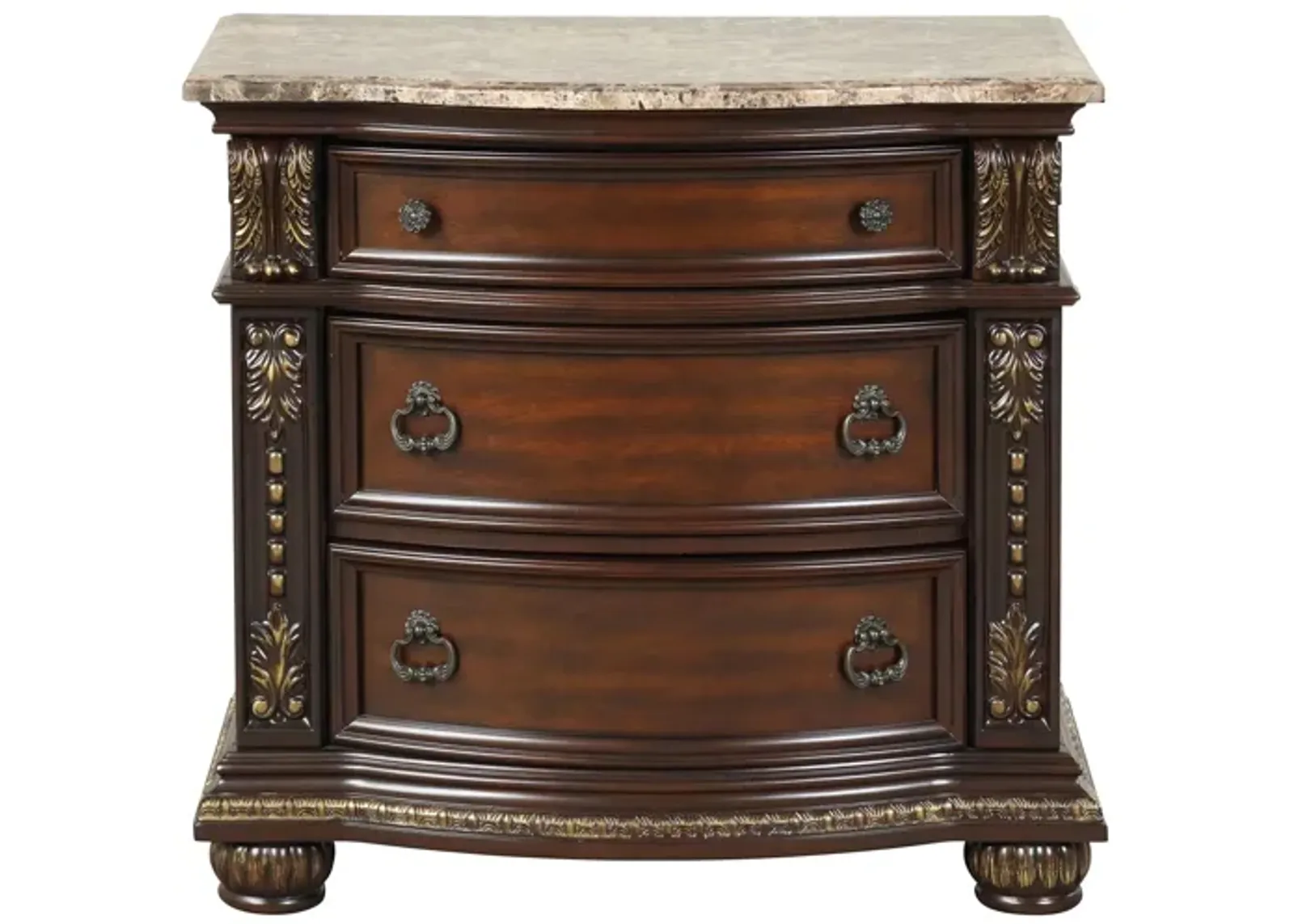 Lucca Nightstand in Dark Cherry by Glory Furniture