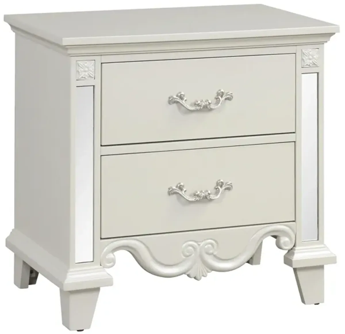 Sonia Nightstand in Pearl by Cosmos Furniture