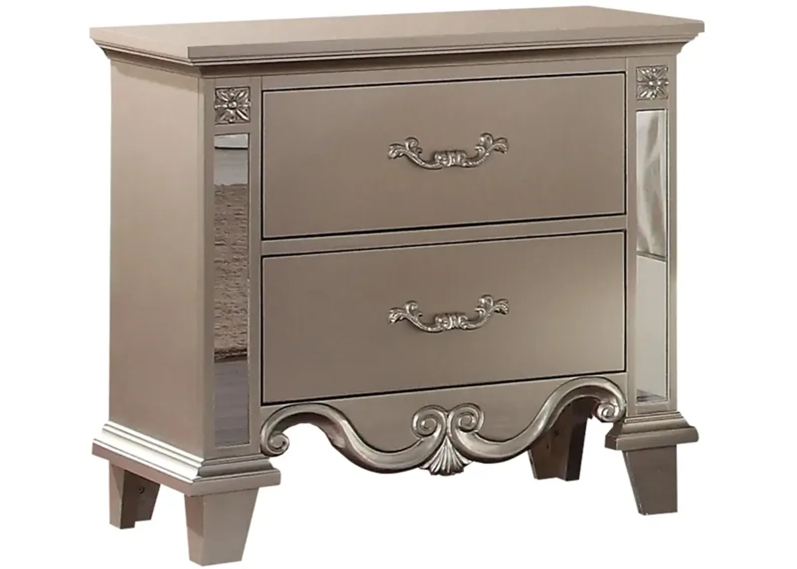 Sonia Nightstand in Champagne by Cosmos Furniture