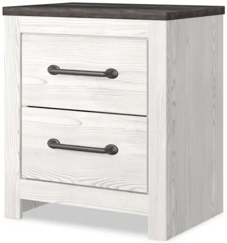 Gerridan Nightstand in White/Gray by Ashley Furniture