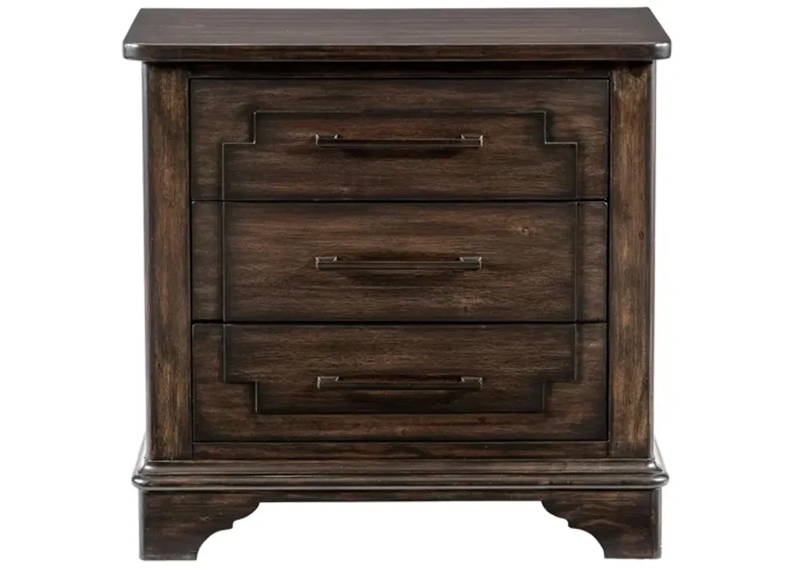 Leesa Nightstand in Rustic Brown by Homelegance