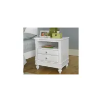 Lake House Nightstand in White by Hillsdale Furniture