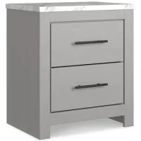 Cottonburg Nightstand in Light Gray/White by Ashley Furniture