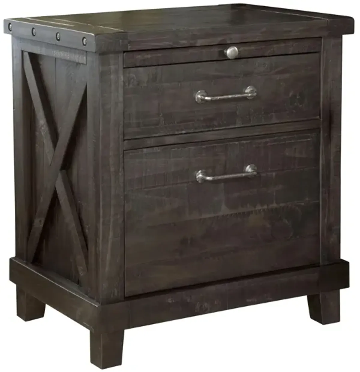 Zabela Nightstand in Black Pine by Bellanest