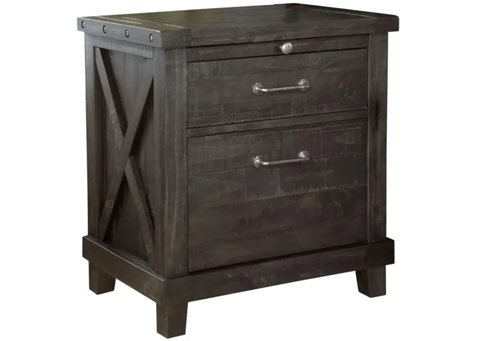 Zabela Nightstand in Black Pine by Bellanest