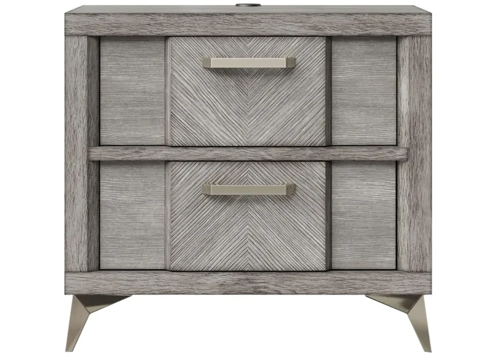 Aries Nightstand in Gray by Bernards Furniture Group