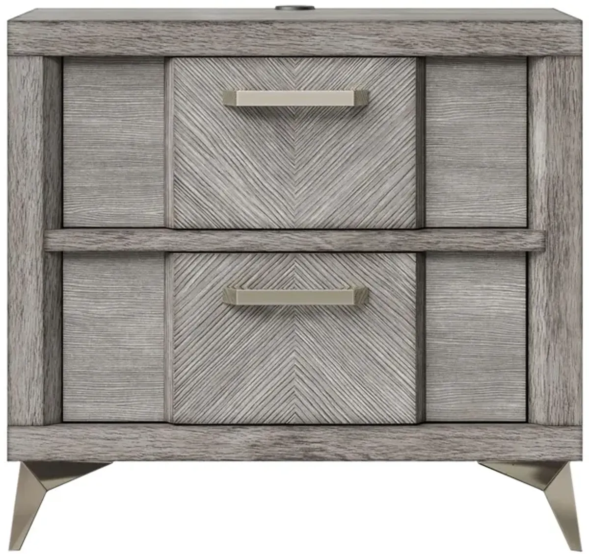 Aries Nightstand in Gray by Bernards Furniture Group