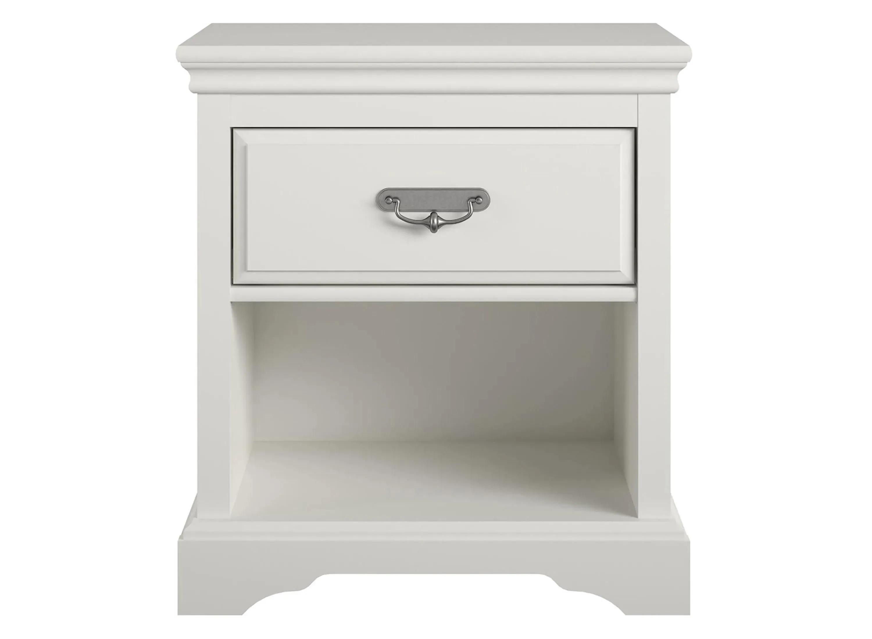 Ameriwood Home Bristol Nightstand in White by DOREL HOME FURNISHINGS