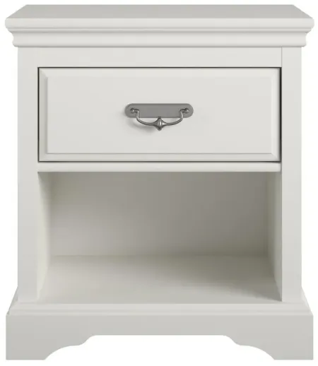 Ameriwood Home Bristol Nightstand in White by DOREL HOME FURNISHINGS