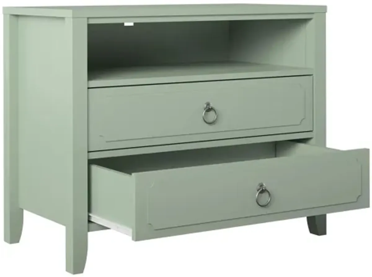 Novogratz Her Majesty Two Drawer Nightstand