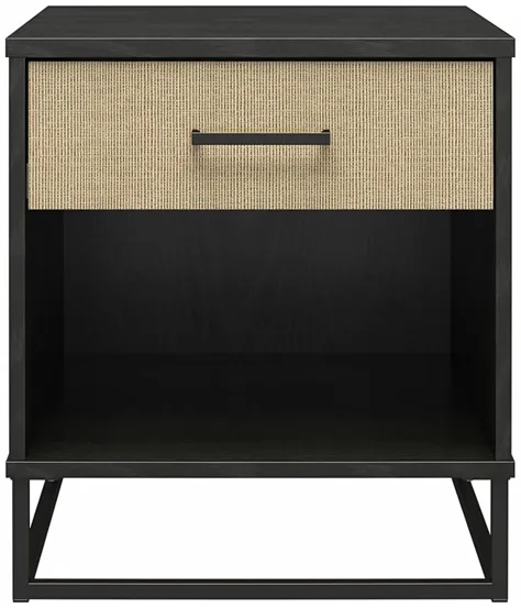 Novogratz Kelly Nightstand in Black Oak by DOREL HOME FURNISHINGS