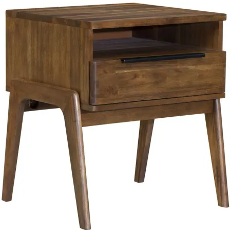 Remix Nightstand in Brown by LH Imports Ltd