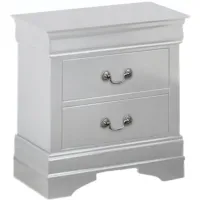 Louis Phillip Nightstand in White by Crown Mark