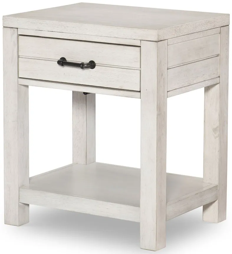 Summer Camp Nightstand in Stone Path White by Legacy Classic Furniture