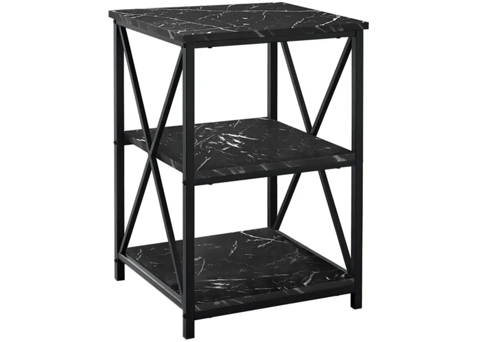 Lorla Nightstand in Black by Monarch Specialties