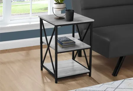 Lorla Nightstand in Gray by Monarch Specialties