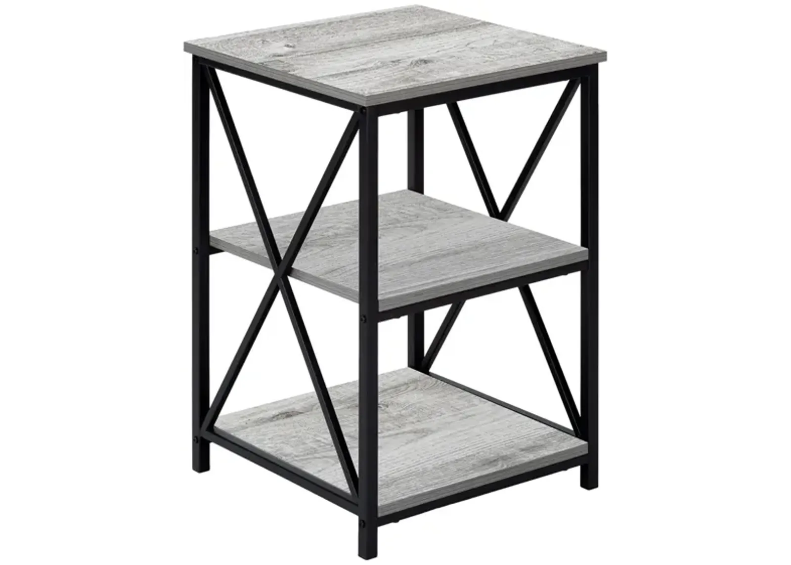 Lorla Nightstand in Gray by Monarch Specialties